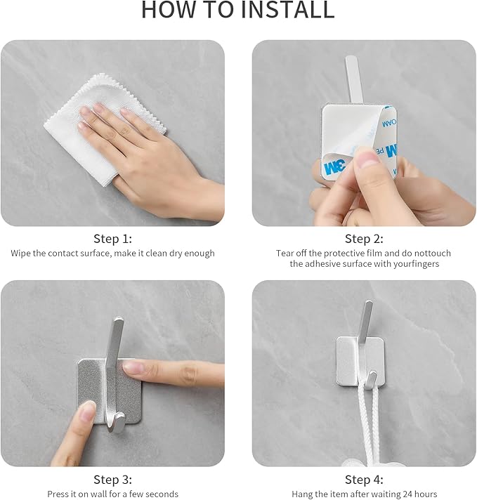 Paoli Heavy Duty Self Adhesive Hooks - Image 4