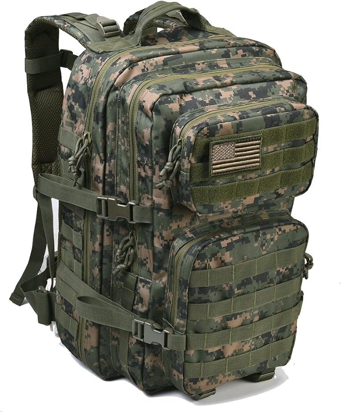 REEBOW GEAR Military Tactical Backpack Large Army 3 Day Assault Pack Molle Bag - Image 2