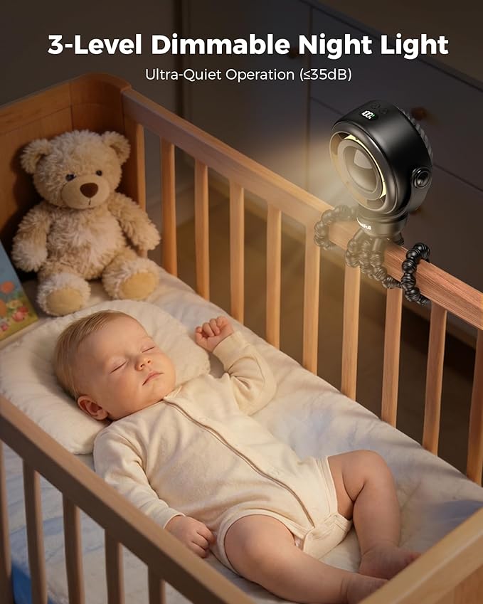 SWEETFULL Baby Stroller Fan - 4000mAh Rechargeable 4-Speed Quiet - Image 6