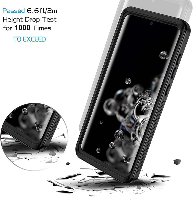 Lanhiem for Samsung Galaxy S20 Ultra Case, IP68 Waterproof Dustproof - Image 5