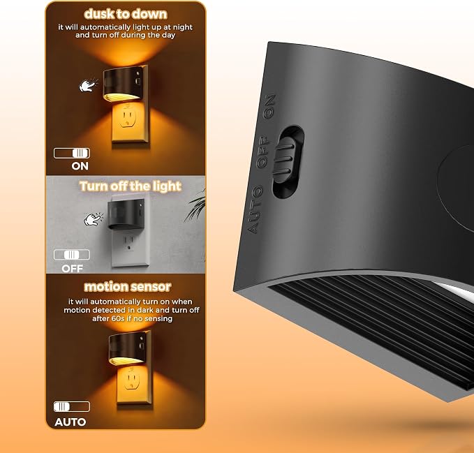L LOHAS LED Night Light with Motion Sensor & Dusk to Dawn Sensor, Night Lights - Image 5