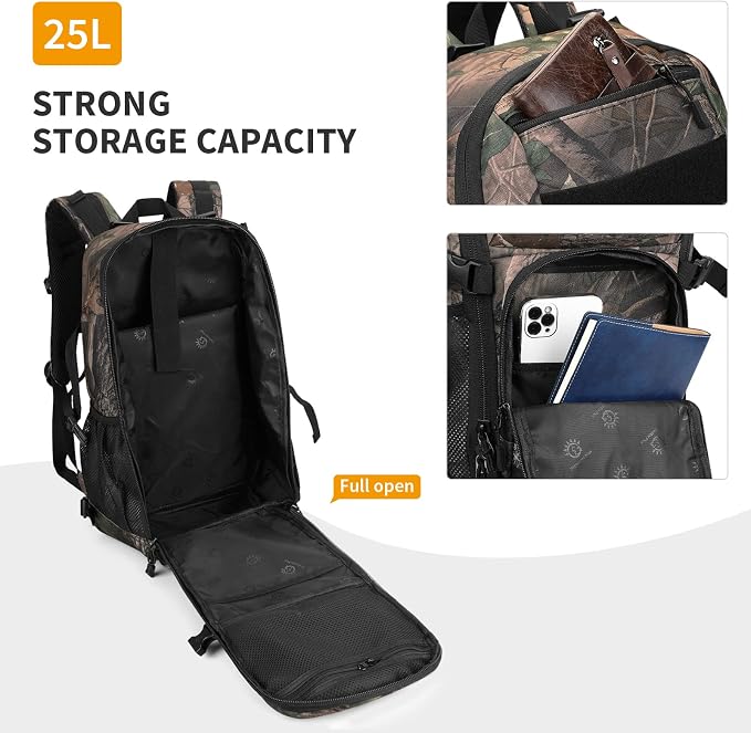 HUNTVP Tactical Backpack Military MOLLE Backpack Hunting Rucksack Gear Assault - Image 4
