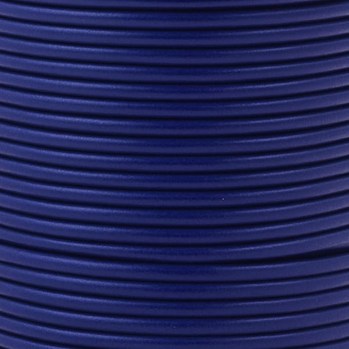 Mandala Crafts Round Genuine Navy Blue Leather Cord - Image 3