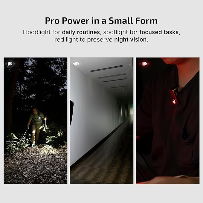 OLIGHT Oclip Pro EDC Flashlight Clip-on Light, Rechargeable 500 Lumens - Image 2