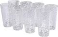 BPA-Free Plastic Tumblers 8 Pack | Reusable Dishwasher Safe | Stackable by AKMQYM