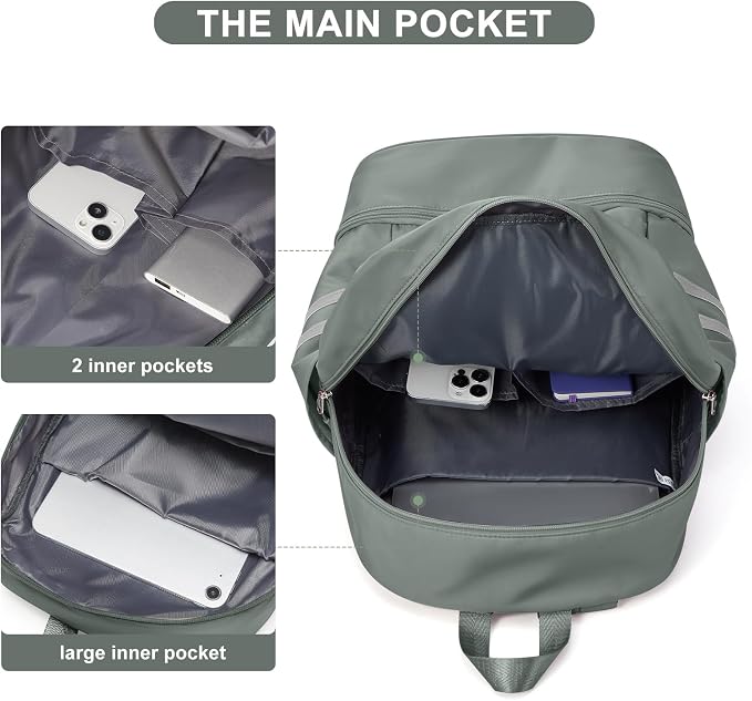 coofay Gym Backpack For Women Waterproof Backpack - Image 3