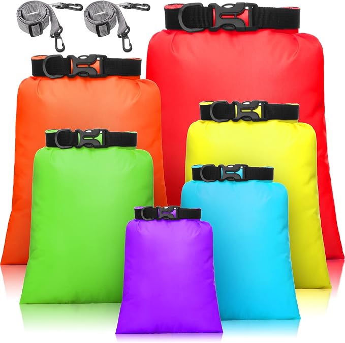 Shappy 6/12 Pcs Waterproof Dry Bags, Lightweight Outdoor Waterproof Dry Stuff by Shappy