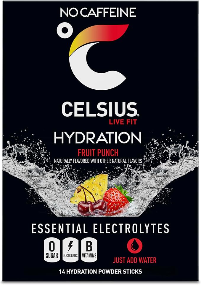 CELSIUS Hydration™ Fruit Punch, Sugar Free Electrolyte Hydration Drink Mix - Image 5