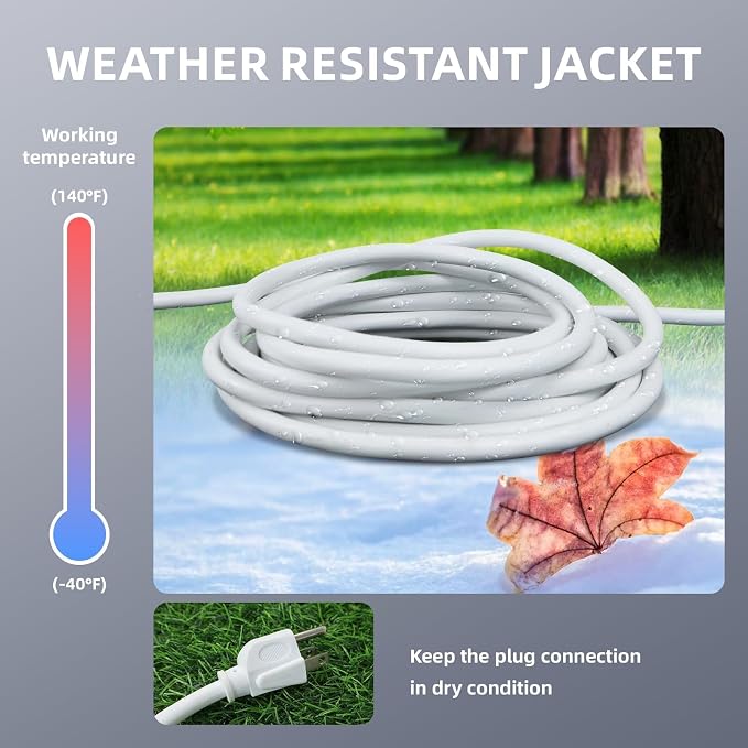 EP 2 Pack 15 Ft Outdoor Extension Cord - Image 5