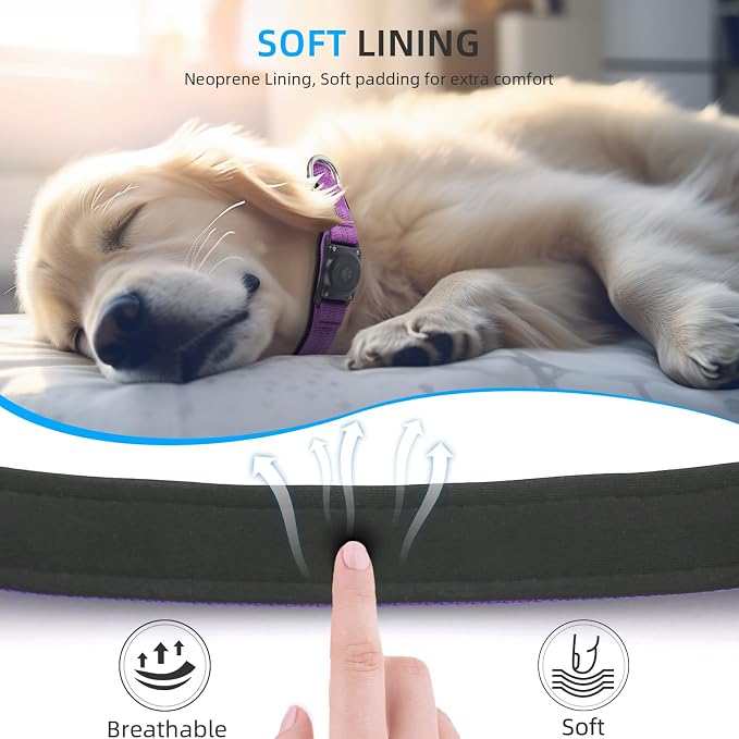 Upgraded AirTag Dog Collar, IP68 Waterproof Air Tag Dog Collar Holder, - Image 5