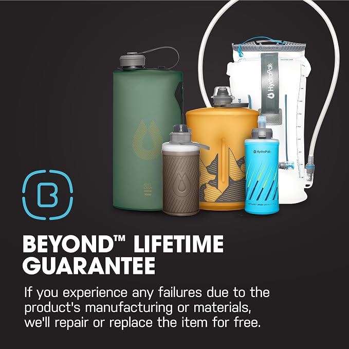 HydraPak Flux - Collapsible Backpacking Water Bottle - BPA Free, Ultra Light - Image 6