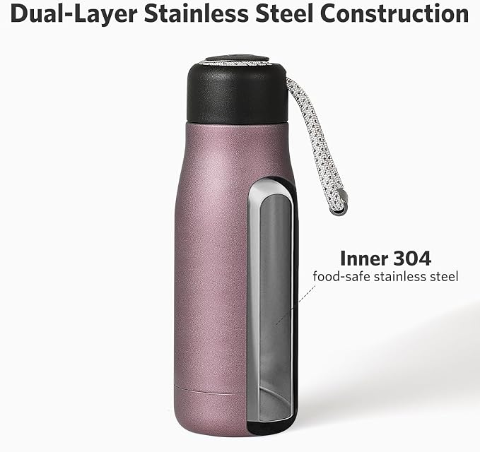 Mini Water Bottle, Dusgut 12 oz Water Bottle Reusable, Vacuum Insulated - Image 4