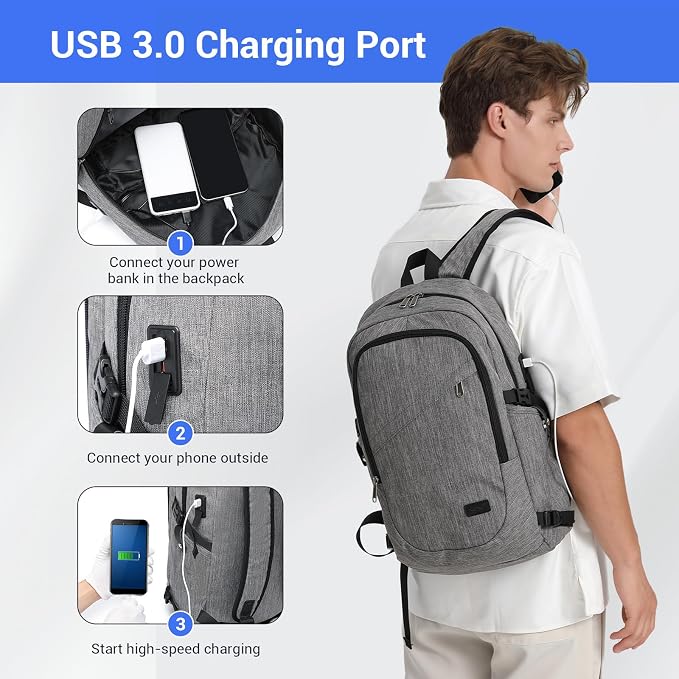 Kono Travel Laptop Backpack - Image 3