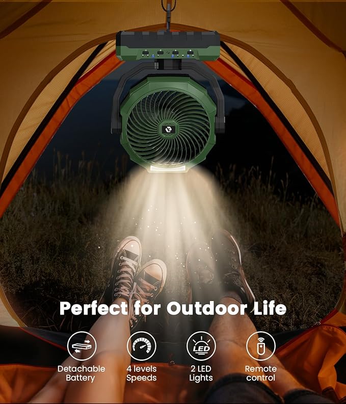 36000mAh Portable Camping Fan - Image 6