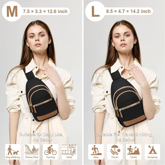 Capolo Sling Bag for Women Men Waterproof Crossbody Bags for Women Trendy - Image 2