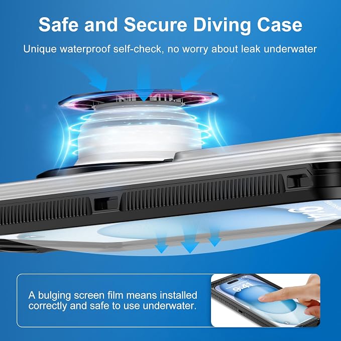 Beasyjoy Waterproof Phone Case, Underwater Snorkeling Diving Phone Case - Image 6