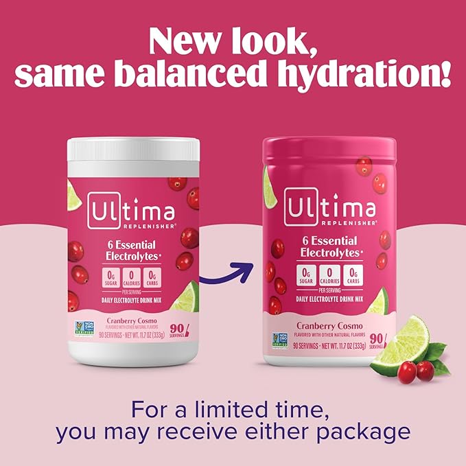 Ultima Replenisher Daily Electrolyte Powder Drink Mix – Sugar Free – Cranberry - Image 4