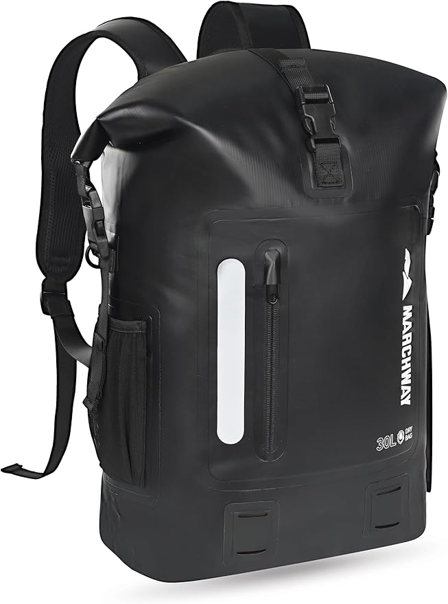 MARCHWAY Roll Top Waterproof Backpack, Floating Dry Bag 20L/30L/45L by MARCHWAY