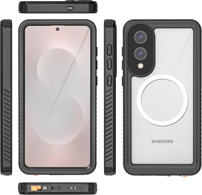 Magnetic for Samsung Galaxy S25 Edge Case, IP68 Waterproof Dustproof Case - Image 7