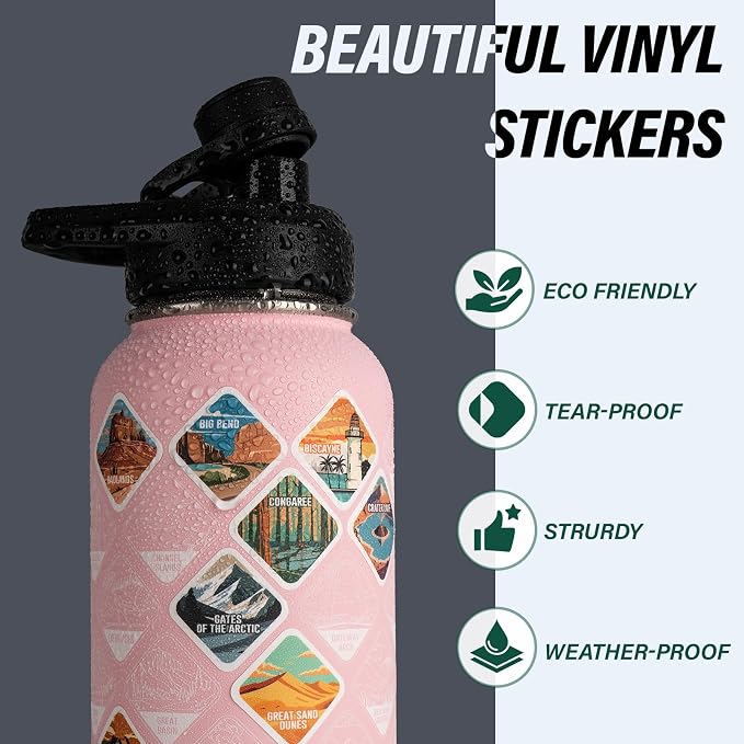 DYSANKY National Parks Water Bottle – 40 oz Insulated Stainless Steel Bottle - Image 4