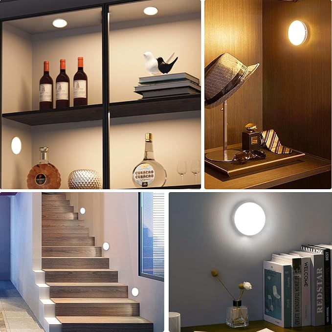 16 LEDs Under Cabinet Lights, 3 Pack Wireless Motion Sensor Rechargeable Light - Image 7