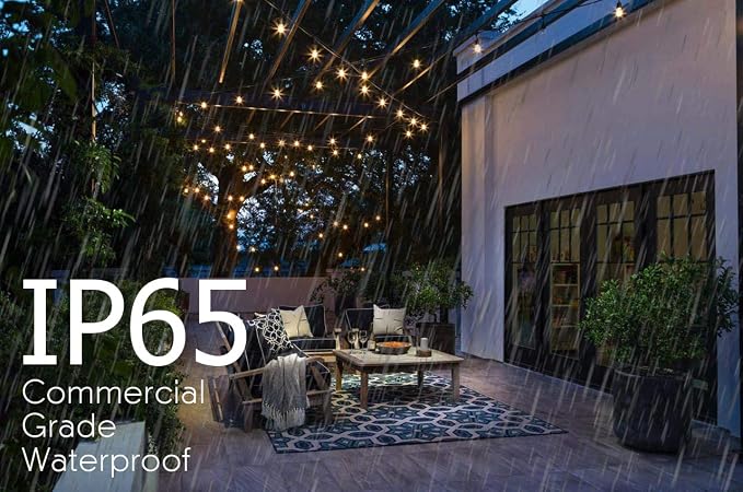 Sunlitec Solar String Lights Waterproof LED Indoor/Outdoor Hanging Umbrella - Image 6