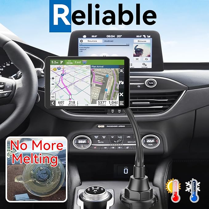 SkyTitanfor Garmin GPS Car Mount Cup Holder Replacement 17mm Ball Mount - Image 2