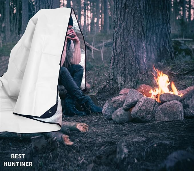 Heavy Duty Survival Blanket -Multifunctional Reflective Tarp Thermal Blanket - Image 4