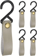 uxcell 5pcs PU Leather Hooks, Leather Straps by uxcell