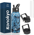 Konokyo 32 oz Insulated Water Bottle Stainless Steel Sport Bottles by Konokyo