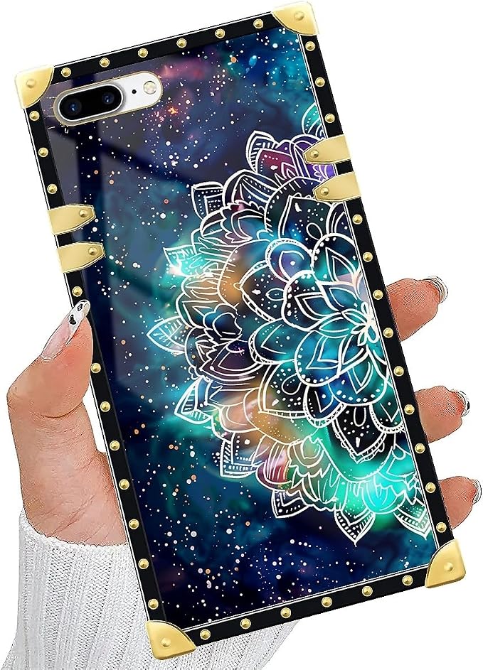 Compatible with iPhone 8 Plus 7 Plus Case, Starry Sky Colourful Mandala Luxury - Image 5