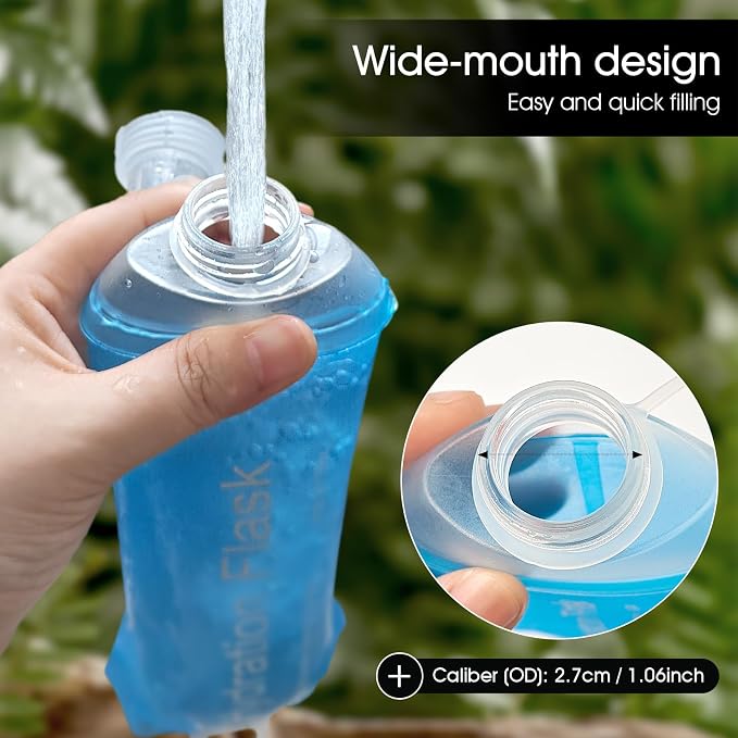 GYGYL Soft Flask, TPU Collapsible Soft Water Bottle - Image 5