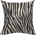 TKS MITLAN Zebra Print Pillow Covers 18 x 18 Inch Black White Leopard Line by TKS+MITLAN
