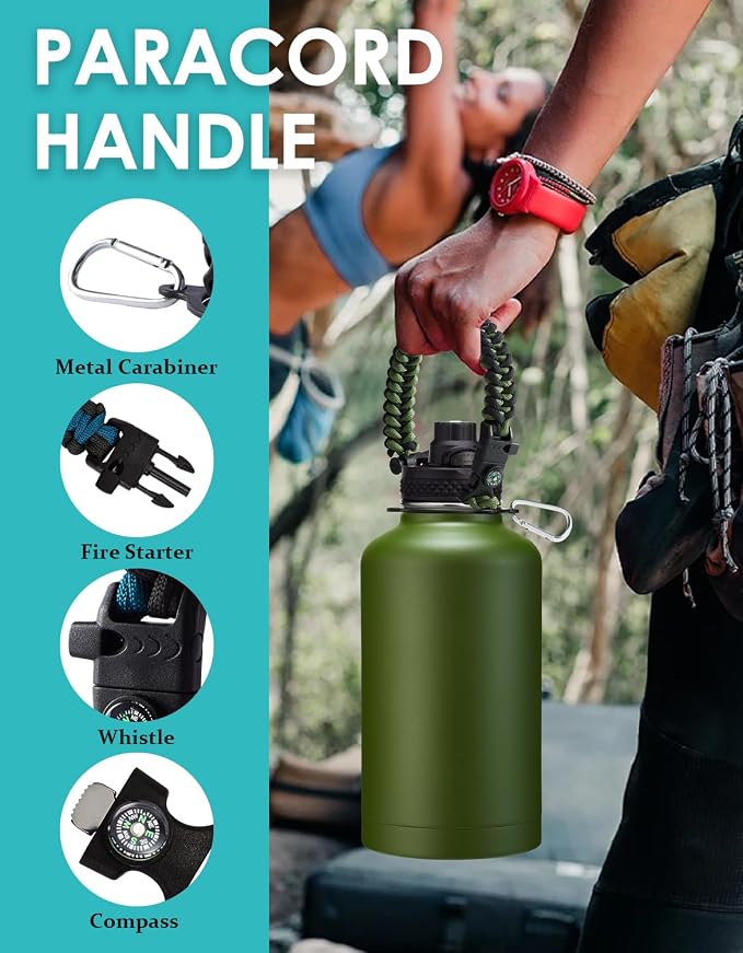 Stainless Steel Water Bottles 64oz - Image 7