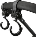 2 Pcs Walker Hook Hanging Multipurpose 360° Rotation Stroller Clip Diaper Bag by Yaiitan