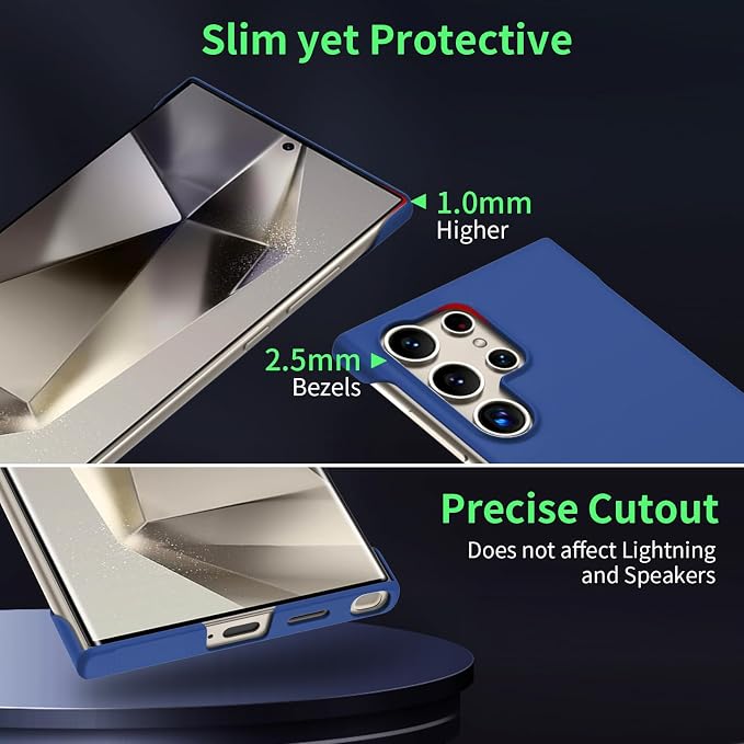 GRECAZO Slim Borderless for Samsung Galaxy S24 Ultra Phone Case 6.8" Ultra-Thin - Image 5