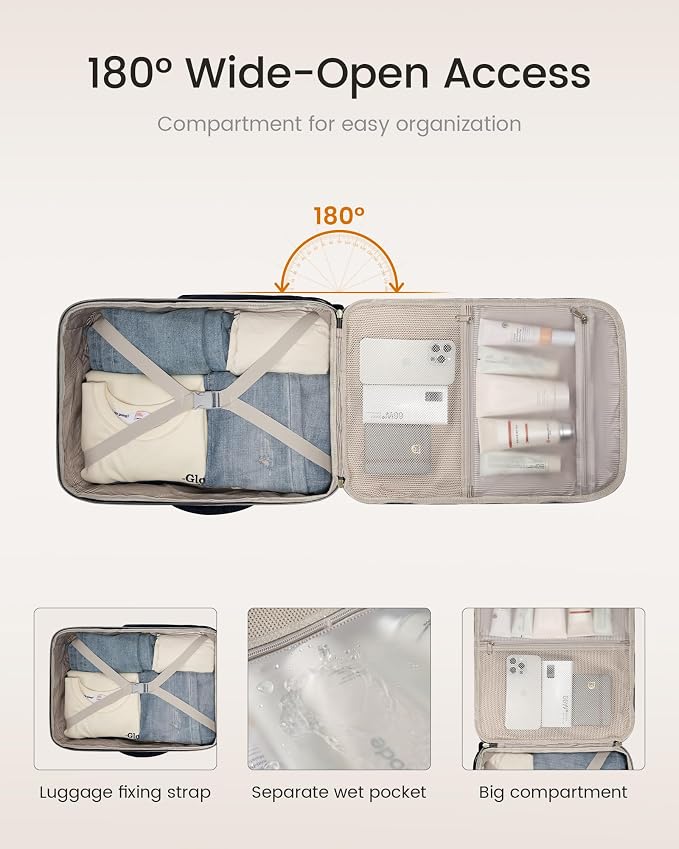 LOVEVOOK 40L Travel Backpack for Women & Men, Airline Approved Carry On Luggage - Image 5