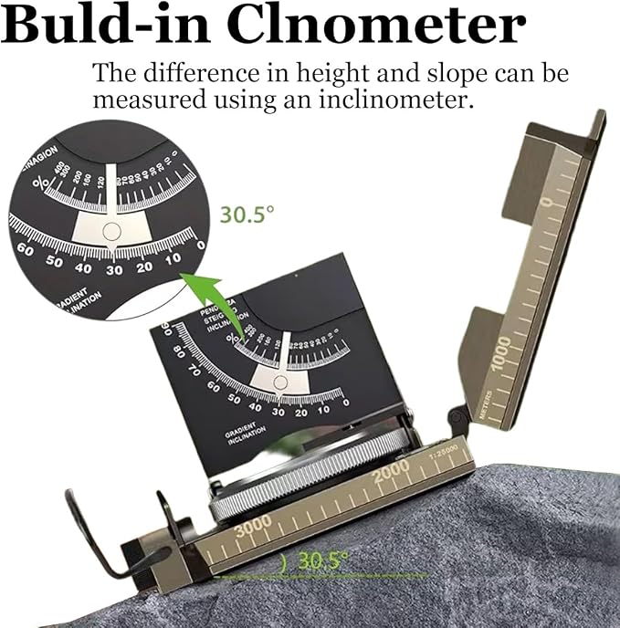 Multifunctional Military Aiming Navigation Compass Compass | IP65 Military - Image 3