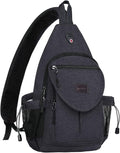 MOSISO Sling Backpack, Canvas Crossbody Hiking Daypack Bag by MOSISO