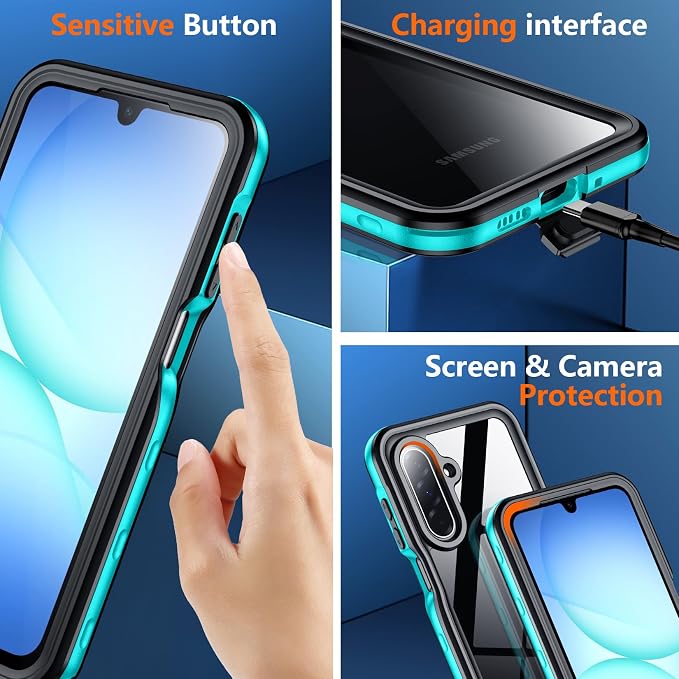 SPIDERCASE for Samsung Galaxy A17 Waterproof Case, IP68 Waterproof Case - Image 2