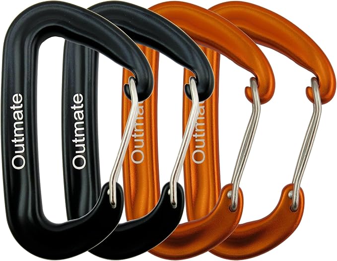 12kN 3.2"x2" Heavy-Duty Carabiner Clips by Outmate