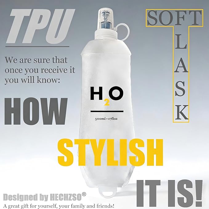 500ml Collapsible Soft Flask Water Bottle - Image 5