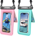 Waterproof Phone Pouch Floating 2 Pack, IPX8 Double Space Waterproof Phone Case by Rynapac