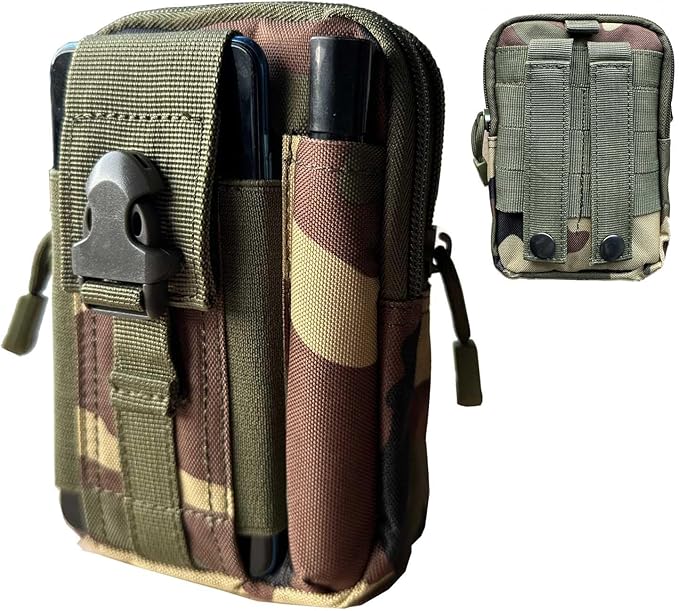 Belt Pouch, Tactical Molle Phone Pouch EDC Utility Pouches Waist Bag, Small by ONEWVWPIN