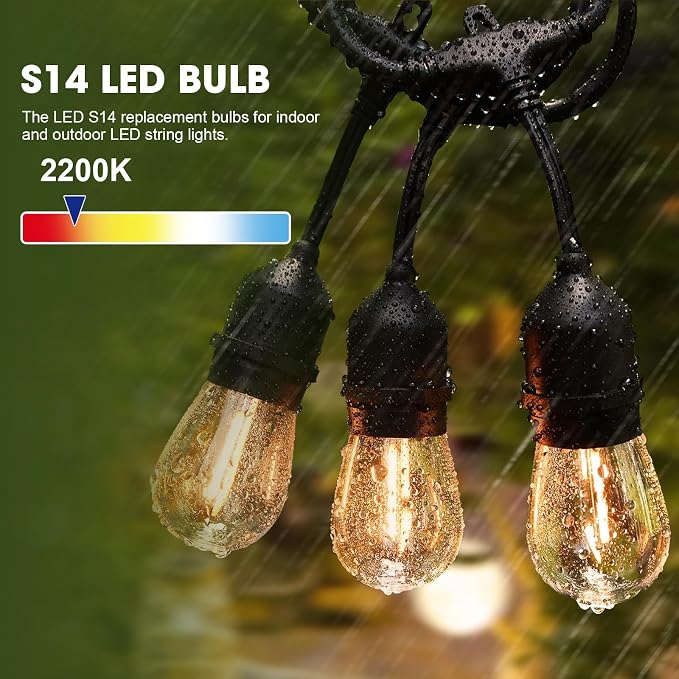 GvvooHome LED S14 Replacement Light Bulbs - Image 2