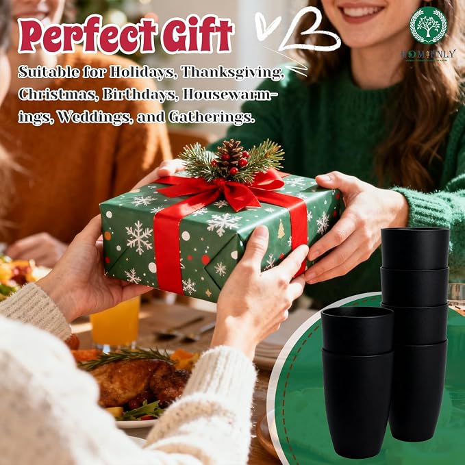 Homienly Kitchen Cups 20oz Wheat Straw Cups-6 pcs Lightweight cups Unbreakable - Image 7