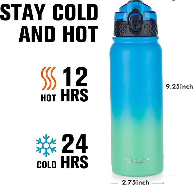 Oldley Insulated Water Bottle 20oz Water Bottles - Image 3