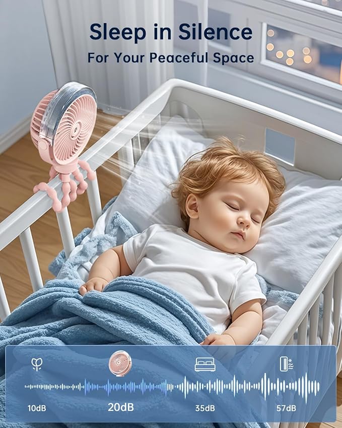 SWEETFULL Misting Stroller Fan – Portable Baby Fan - Image 7