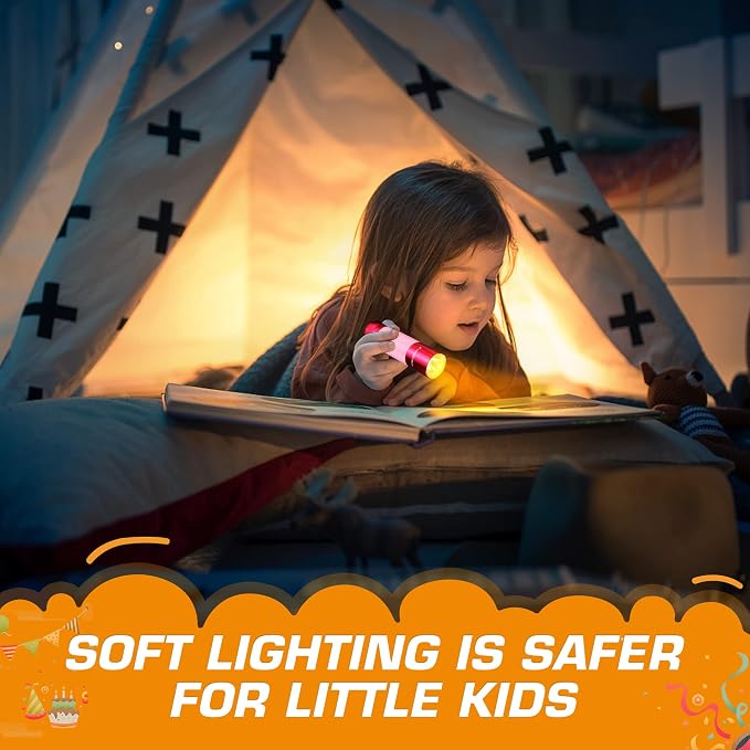 EverBrite 6-Pack Mini Flashlights, Glow in Dark Flashlights, Aluminum LED - Image 8