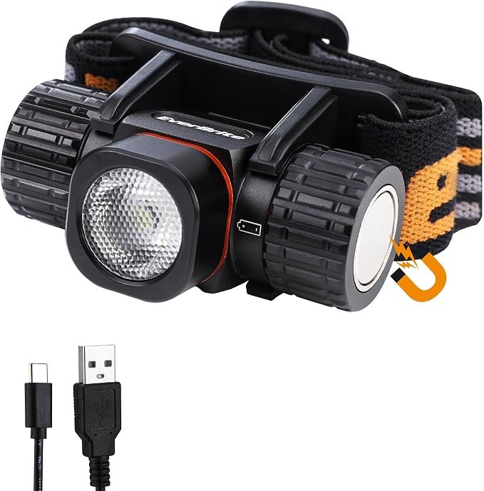 EverBrite Rechargeable Headlamp, 500 Lumen LED Rechargeable Headlight by EverBrite